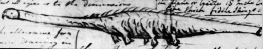 ストロンゼーの怪物を描いた1808年のスケッチ